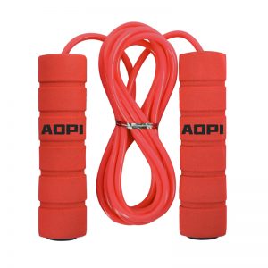 Long Handle Skipping Rope Red
