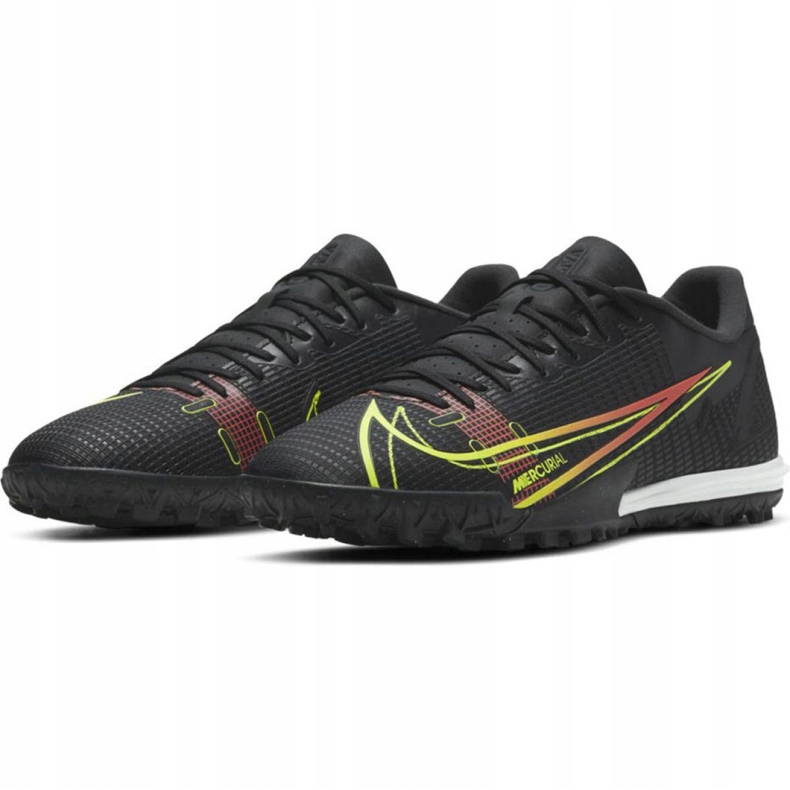 Turf Shoe Nike Mercurial Vapor Black With Lime Logo - Image 2