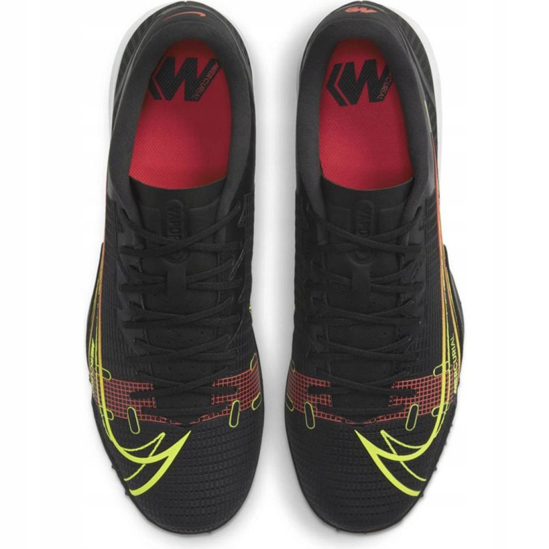 Turf Shoe Nike Mercurial Vapor Black With Lime Logo - Image 4