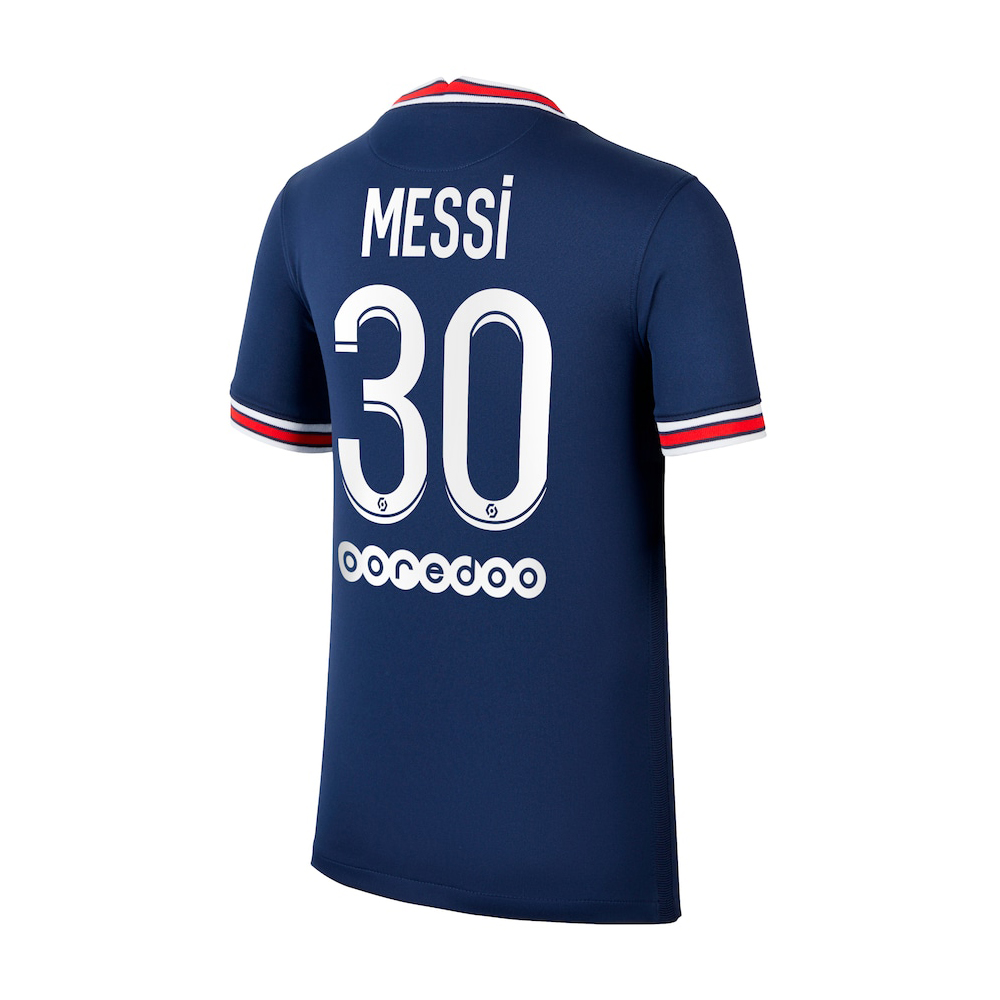 Club Jersey PSG 2021-2022 Home Kit with Messi 30 - Image 2