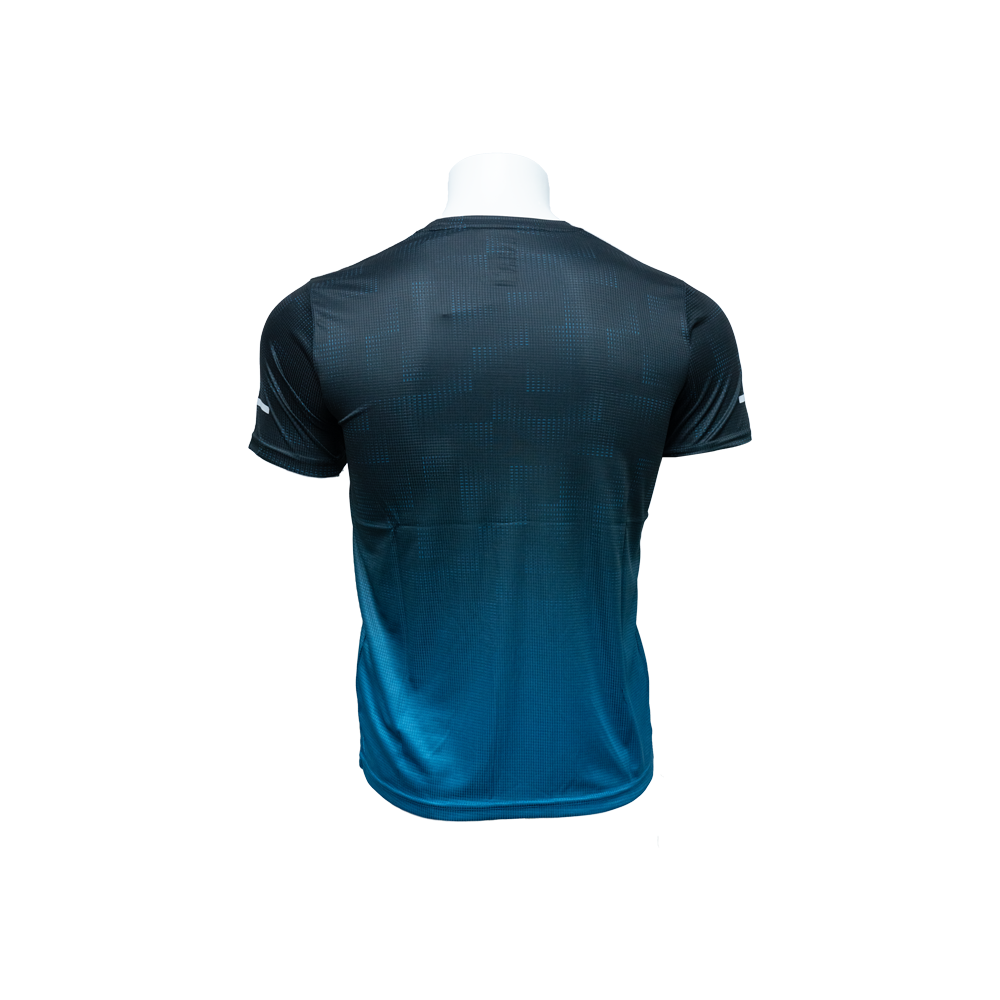 Sports T-Shirt Blue & Black Texture - Image 2