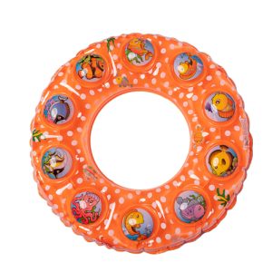 Inflatable Swimming Ring For Kids Orange- 70CM